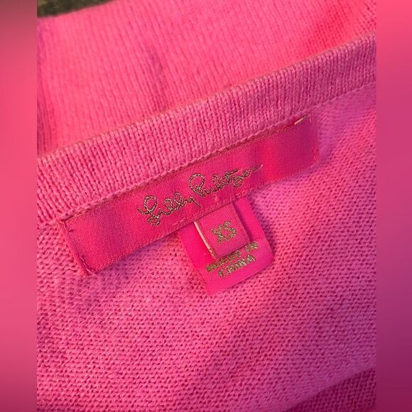 Lilly Pulitzer Brigitte Cashmere Sweater Pink Size XS - Picture 4 of 5